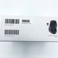 Cherry MW 8C ERGO, kabellose ergonomische Maus, Bluetooth/2,4-GHz, USB-Empfänger, wiederaufladbar, schwarz-grau