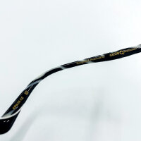 Etnia ETOSHA 510 ZEBK Damenbrille, rechteckig, Vollrand, 51 mm Glasbreite, schwarz-weiß, gemusterte Bügel