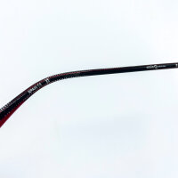 Etnia Herrenbrille 5 BIGTEX 540 BLRD, Vollrand, 54mm Glasbreite, 17mm Steg, 148mm Bügel, transparent Petrol/Blau, schwarz-rote Bügel