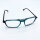 Etnia Herrenbrille 5 BIGTEX 540 BLRD, Vollrand, 54mm Glasbreite, 17mm Steg, 148mm Bügel, transparent Petrol/Blau, schwarz-rote Bügel