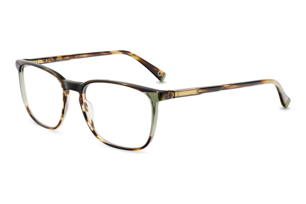 Etnia 5 DANIEL 550 HVGR Mens glasses, rectangular full-rim frame, 55 mm lens width, transparent green-brown temples
