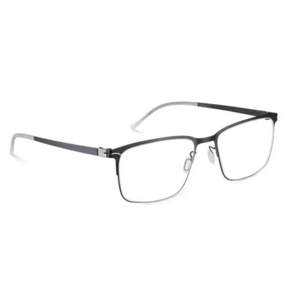 Etnia Mens Glasses 6 LEGRAI 550 DGSL, Semi-rimless, rectangular, metal, black, nose pads, 55-19-142 mm