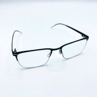 Etnia Mens Glasses 6 LEGRAI 550 DGSL, Semi-rimless, rectangular, metal, black, nose pads, 55-19-142 mm