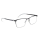 Etnia Mens Glasses 6 LEGRAI 550 DGSL, Semi-rimless, rectangular, metal, black, nose pads, 55-19-142 mm