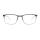 Etnia Mens Glasses 6 LEGRAI 550 DGSL, Semi-rimless, rectangular, metal, black, nose pads, 55-19-142 mm