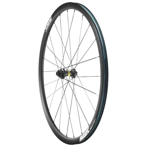 Mavic Ksyrium 30 Disc 7208102XC bicycle front wheel, disc brake compatible, with spokes, hub, accessory bag, black
