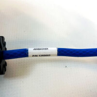 Jenbacher ignition cable set, 3-piece, suitable for BR3 spark plug connector, blue, spare part for gas engines