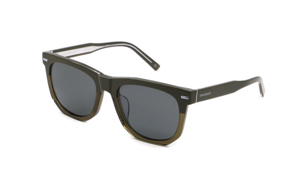 Davidoff DAPS122-06 Mens Sunglasses, rectangular, full rim, 54 mm lens width, green-black, tinted lenses