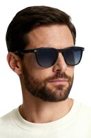 Davidoff mens sunglasses DAPS120-01, rectangular, full rim, 51 mm lens width, black frame, smoke gradient lenses
