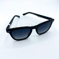 Davidoff mens sunglasses DAPS120-01, rectangular, full rim, 51 mm lens width, black frame, smoke gradient lenses