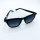 Davidoff mens sunglasses DAPS120-01, rectangular, full rim, 51 mm lens width, black frame, smoke gradient lenses