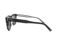 Davidoff DAPS122-03 Mens Sunglasses, rectangular, full rim, black, 54 mm lens width, 19 mm bridge, 145 mm temples, smoke gradient lenses