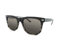 Davidoff DAPS122-03 Mens Sunglasses, rectangular, full rim, black, 54 mm lens width, 19 mm bridge, 145 mm temples, smoke gradient lenses