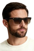 Davidoff DAPS122-02 Mens Sunglasses, rectangular, full rim, dark brown, 54 mm lens width, brown gradient lenses