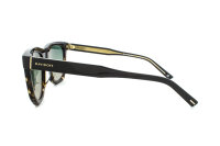 Davidoff DAPS122-01 Mens Sunglasses, rectangular, full rim, black, lens width 54 mm, smoke green lenses
