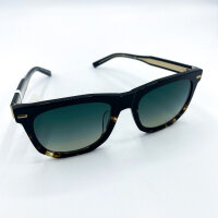 Davidoff DAPS122-01 Mens Sunglasses, rectangular, full rim, black, lens width 54 mm, smoke green lenses