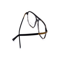 Davidoff mens glasses DAP124-03, rectangular full-rim frame, Havana color, lens width 57 mm, bridge 15 mm, temples 145 mm, with demo lenses