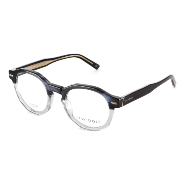Davidoff mens glasses DAP135-05, rectangular full-rim frame, Havana color, lens width 49 mm, bridge 22 mm, temples 145 mm, with demo lenses