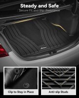 3W All-Weather Floor Mats & Boot Mat Set for Mercedes GLE V167 2020–2026, TPE, Perfect Fit, Non-Slip, Complete Set