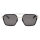 Davidoff Eyewear DATS116-01 Herren Sonnenbrille, 52mm Gläser, 21mm Steg, 145mm Bügel, matte schwarze Titanfassung, hexagonal, polarisierte graue Gläser