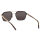 Davidoff Eyewear DATS116-01 Herren Sonnenbrille, 52mm Gläser, 21mm Steg, 145mm Bügel, matte schwarze Titanfassung, hexagonal, polarisierte graue Gläser
