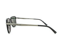 Davidoff DATS118-01 Mens Sunglasses, Titanium Frame Black, Rectangular, Green Lenses, 55mm Lens Width, 19mm Bridge, 145mm Temples