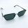 Davidoff DATS118-01 Mens Sunglasses, Titanium Frame Black, Rectangular, Green Lenses, 55mm Lens Width, 19mm Bridge, 145mm Temples