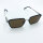 Davidoff Eyewear DATS118-02 Mens Sunglasses, Titanium Frame Dark Grey, Rectangular, 55mm Lens, 19mm Bridge, 145mm Temples, Brown Lenses, Suitable for Progressive Lenses
