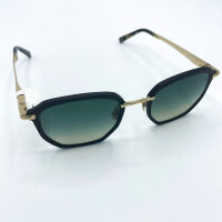 Davidoff Eyewear DATS115-02 Mens Sunglasses, Titanium Frame Gunmetal, Polarized Blue Gradient Lenses, 50-22-145 mm