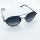 Davidoff Eyewear DATS117-01 Mens Sunglasses, Titanium Full Rim, 50 mm Lenses, 23 mm Bridge, 145 mm Temples, Polarized Grey Gradient Lenses, Blue Round Frame
