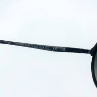 Davidoff Eyewear DATS117-03 Mens Sunglasses, Round Full Rim Frame Black, Green Gradient Lenses, 50 mm Lens Width, 23 mm Bridge, 145 mm Temples