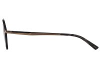 Davidoff Eyewear DATS117-02 Mens Sunglasses, Aviator, 50mm lenses, 23mm bridge, 145mm temples, polarized gradient lenses, gold and black full-rim metal frame