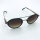 Davidoff Eyewear DATS117-02 Mens Sunglasses, Aviator, 50mm lenses, 23mm bridge, 145mm temples, polarized gradient lenses, gold and black full-rim metal frame