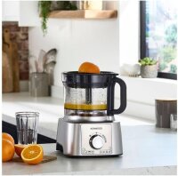 Kenwood FDP65.820SI Food Processor, 1000W, 1.5L Blender, Express Dice, Citrus Press, 2-in-1 Baking Tool