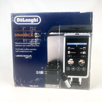 DeLonghi ECAM 380.85.SB Fully Automatic Coffee Machine, 1450 W, 15 bar, 1.8 L Tank, 300 g Bean Container, Silver, for Coffee Beans