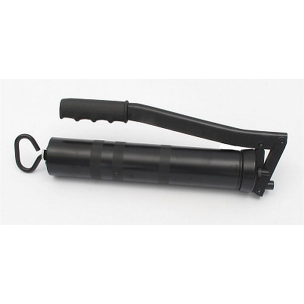 Hausammann hand-lever grease gun, M10x1, 400g, 300bar, for NLGI 3 cartridges, black steel tube