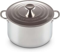 Le Creuset 3-ply Plus Kochtopf 24 cm, 6,6 L, Edelstahl...
