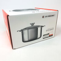 Le Creuset 3-ply Plus saucepan 24 cm, 6.6 L, 18/10 stainless steel, silver, incl. stainless steel lid, oven-safe