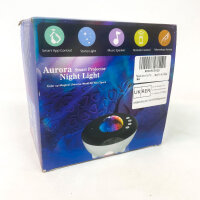 Aurora Smart Projector Night Light, Starry Sky with Northern Lights, App Control, Music Speaker, Remote Control, Night Light for Bedroom