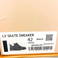Louis Vuitton LV Skate Sneakers, all black, size 42, luxurious low-top sneakers, sporty design, high-quality materials