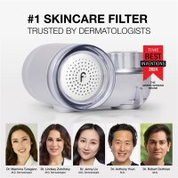 Filterbaby Skincare Filter 2.0, faucet filter for bathroom, removes 99.9% chlorine, ultra-fine carbon fiber, clinical grade, ideal for skincare
