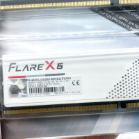 G.SKILL Flare X5 DDR5 RAM, F5-6000J3036F48GX2-FX5W, 96GB (2x48GB), 6000MT/s, CL30, 1,35V, U-DIMM, AMD EXPO, Weiß