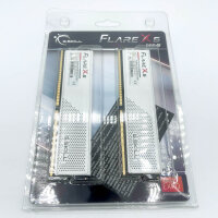 G.SKILL Flare X5 DDR5 RAM, F5-6000J3036F48GX2-FX5W, 96GB (2x48GB), 6000MT/s, CL30, 1,35V, U-DIMM, AMD EXPO, Weiß