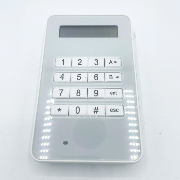 Honeywell CP050-00-01E Galaxy MK8 Bedienteil, 2x16 LCD, beleuchtete Tasten, Keypad für Galaxy Alarmsysteme, schlankes Design, volle Systemkontrolle