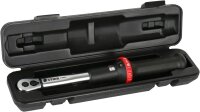 Stier torque wrench 1/4", 5–25 Nm, 1 Nm scale, 29 cm, high release accuracy, for industry, automotive, energy