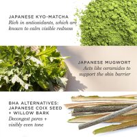TATCHA The Matcha Cleanse, 5 oz, Gel Facial Cleanser, Unclogs Pores, Regulates Oil, for Dull, Prepared Skin