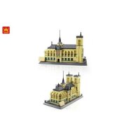 Wange 5210 Baustein-Set, Notre-Dame de Paris, 1382 Teile, detailgetreues Architekturmodell, glatte Oberfläche, ab 6 Jahren