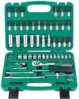 53-piece socket wrench and ratchet set, universal hand...