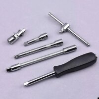 53-piece socket wrench and ratchet set, universal hand...