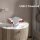 White Noise Machine S9, portable sound machine, 1200 mAh battery, USB, 18 sounds, timer, night light, over 10 hours runtime, grey